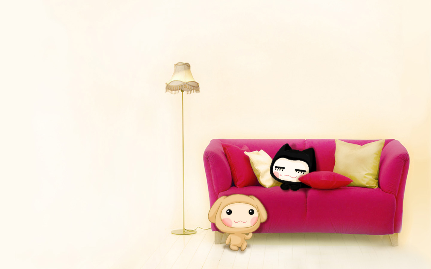 Cute sofa wallpaper