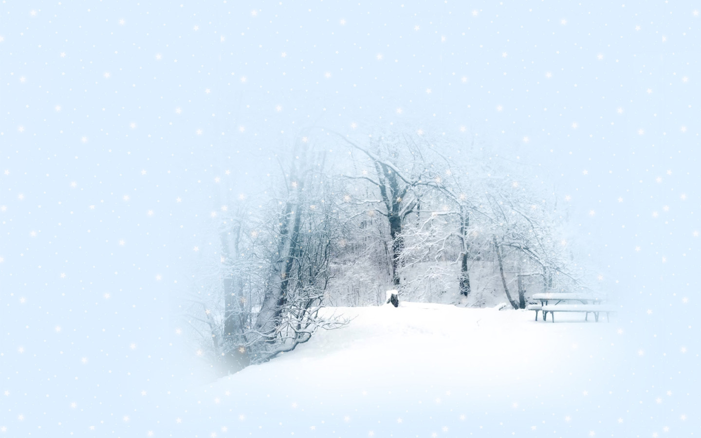 Romantic and beautiful winter desktop wallpaper
