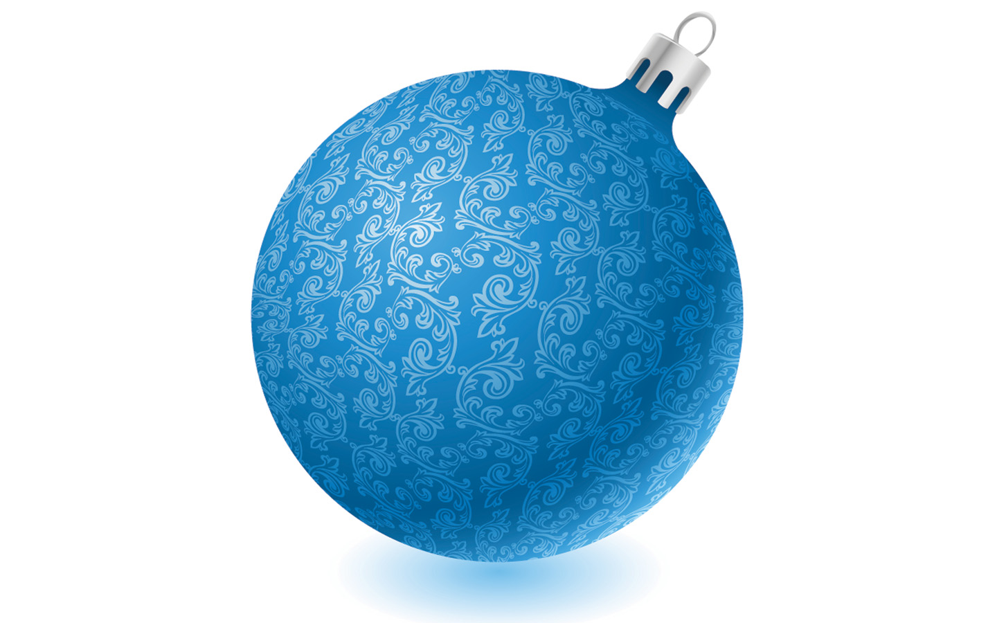 Blue Christmas ball wallpaper