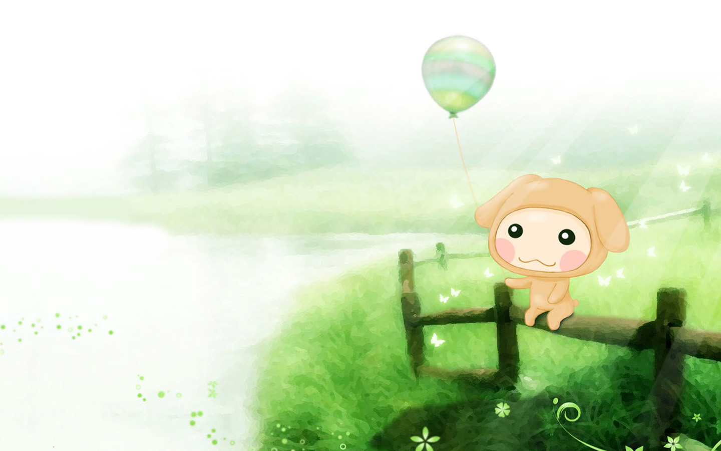 Wallpaper with Missing Balloons