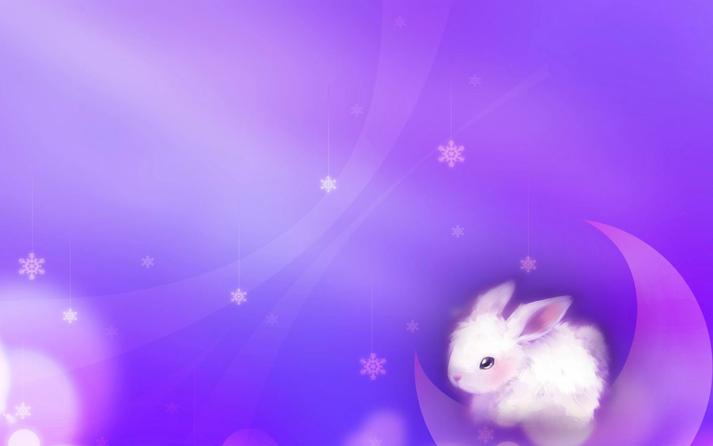 Dream cute bunny desktop wallpaper