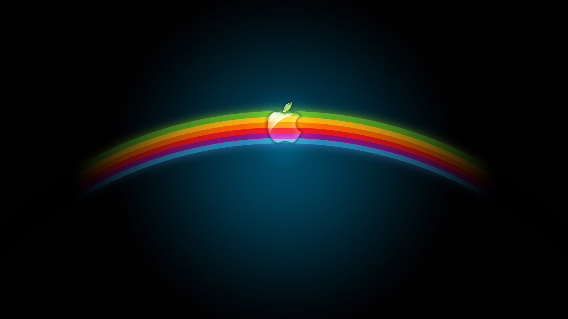 Apple Rainbow Computer Desktop Wallpaper