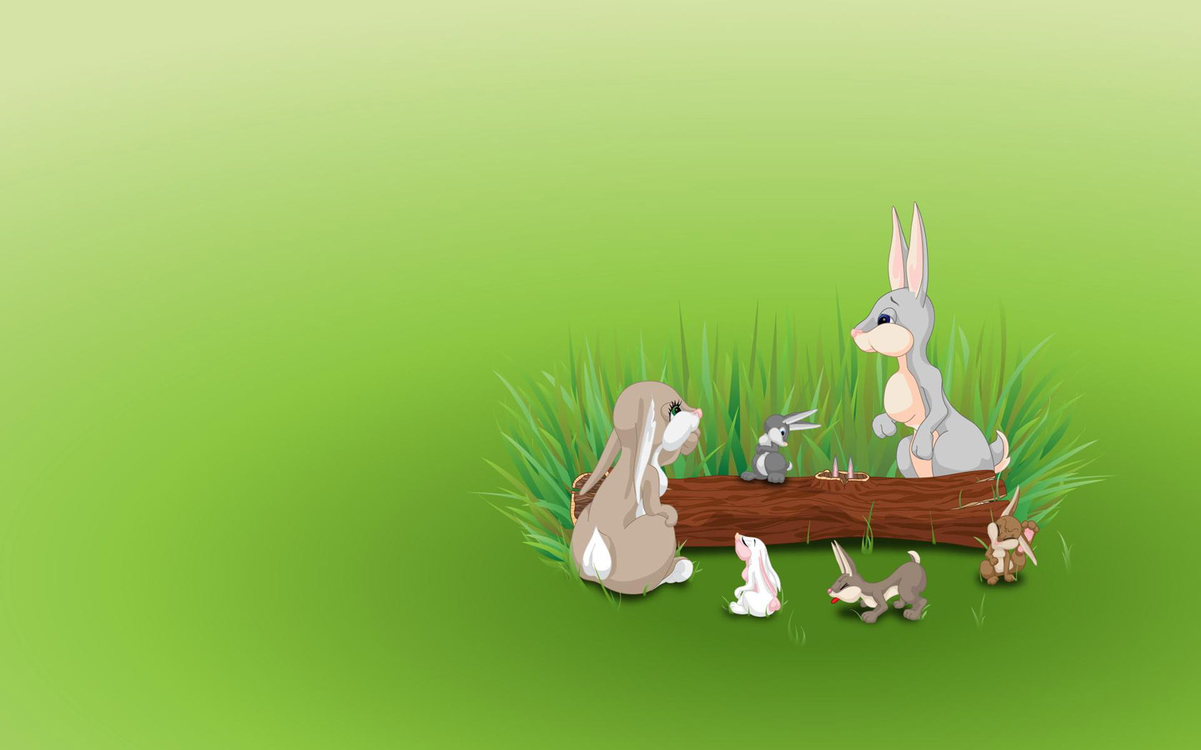 2011 cartoon rabbit computer desktop wallpaper