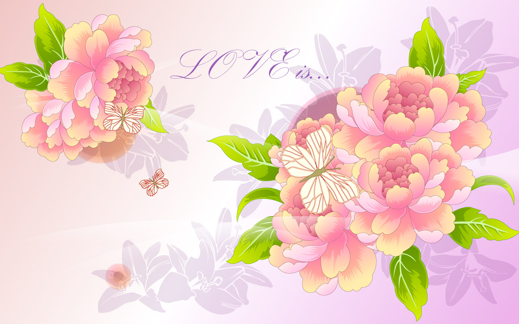 Vector HD Flower Desktop Wallpaper