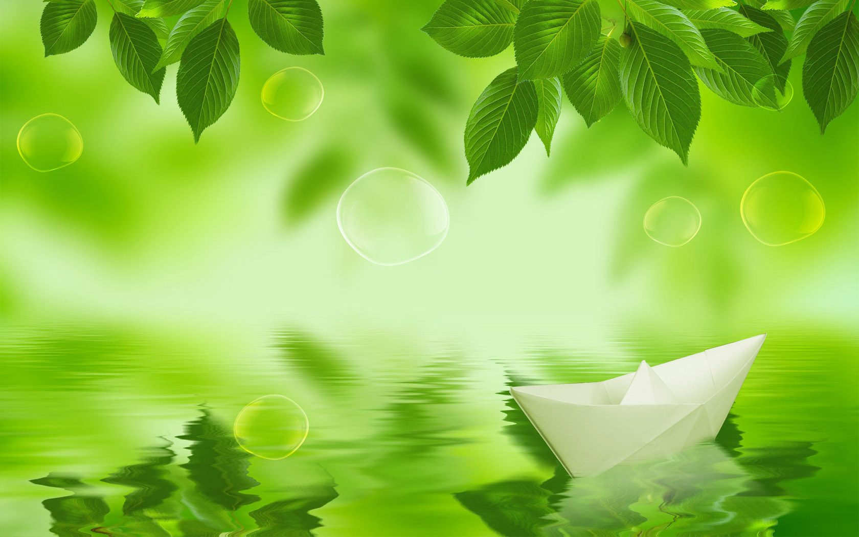 green boat desktop wallpaper