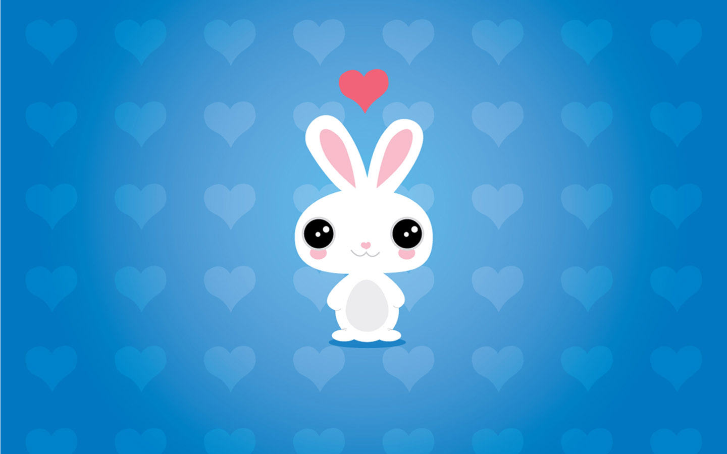 Cute cartoon rabbit desktop picture
