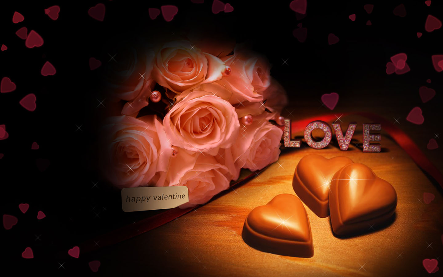 Valentine's Day Chocolate Desktop Wallpaper