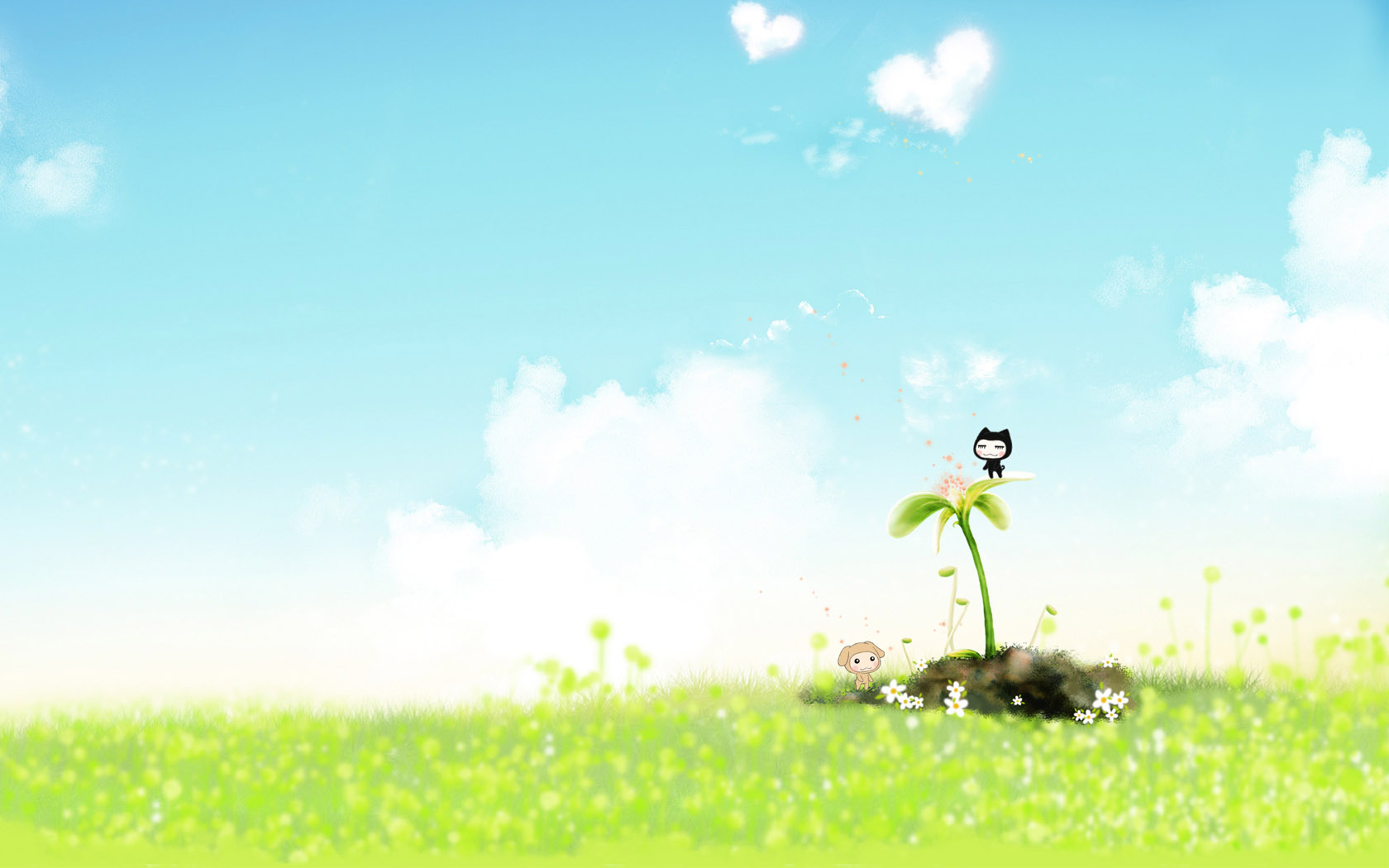green grass blue sky desktop wallpaper