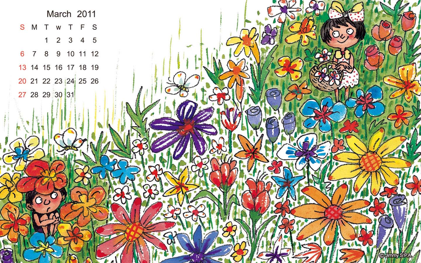 Jimi March 2011 Calendar Desktop