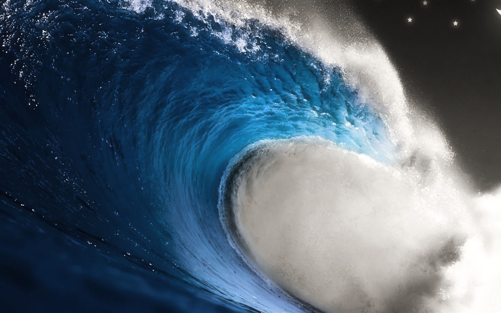 beautiful ocean wave scenery desktop wallpaper