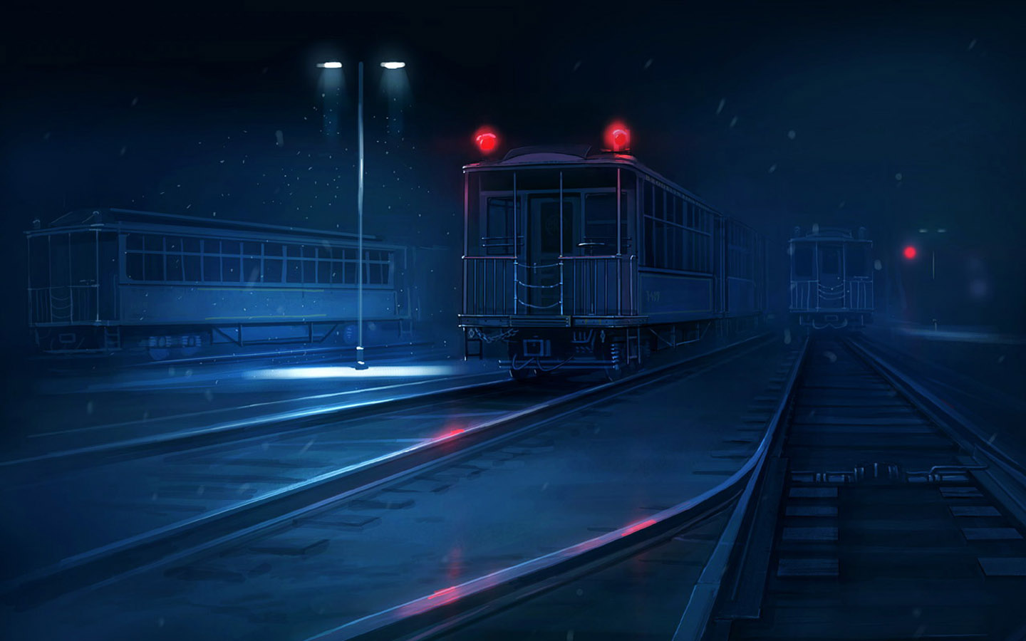 Cartoon train desktop background picture