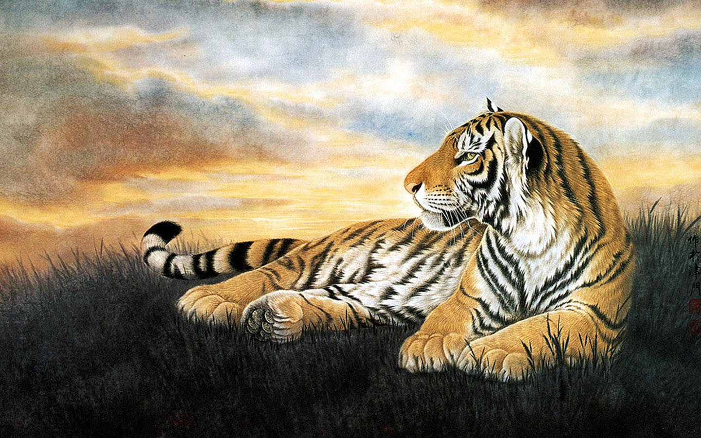 Crouching Tiger Desktop Background Picture