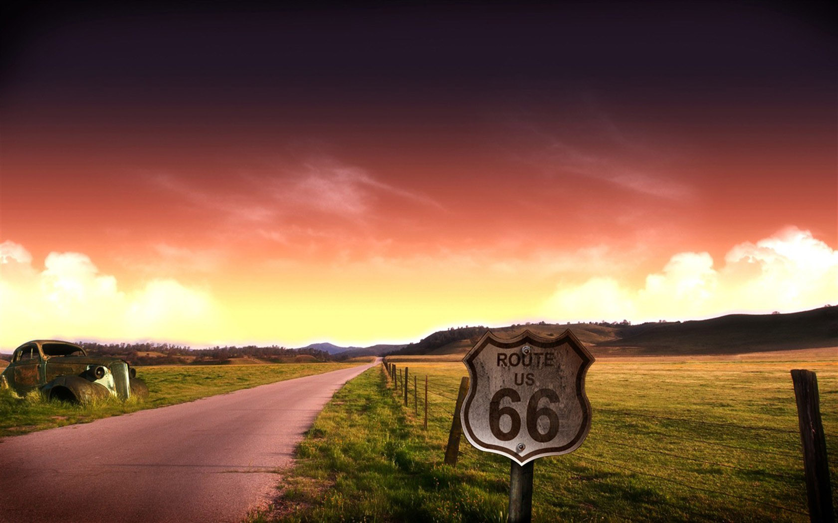 Route 66 scenery desktop wallpaper