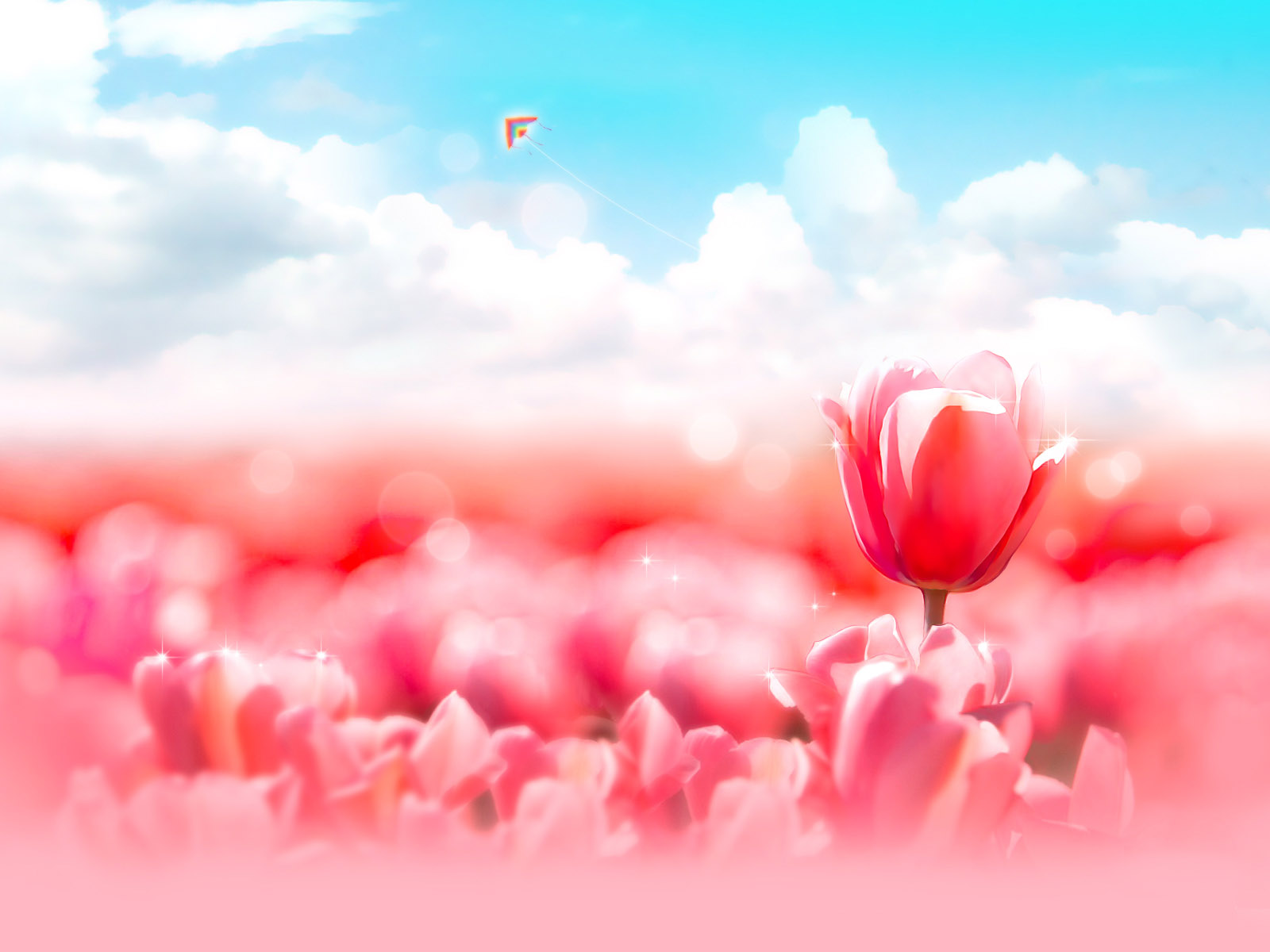 Desktop background of spring breath