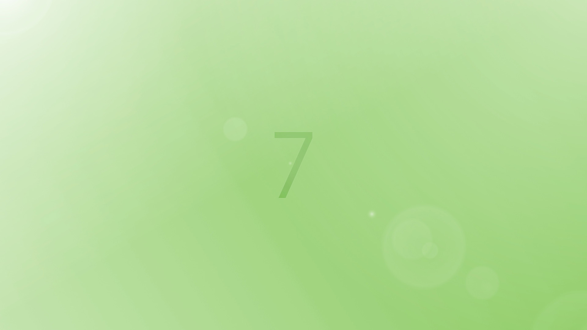 win7 green desktop wallpaper
