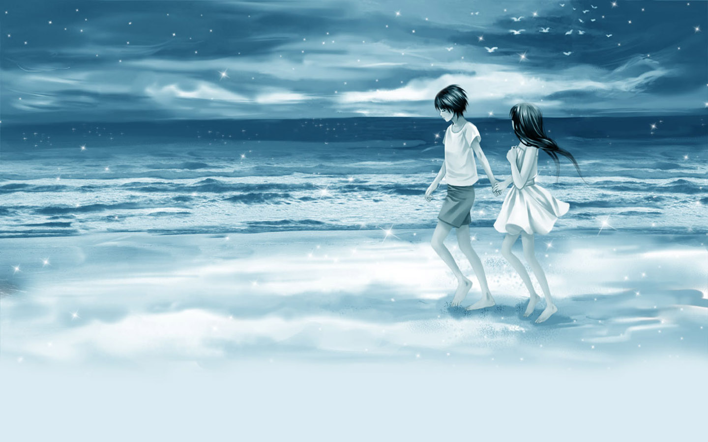 Seaside Romantic Couple Desktop Picture Wallpaper