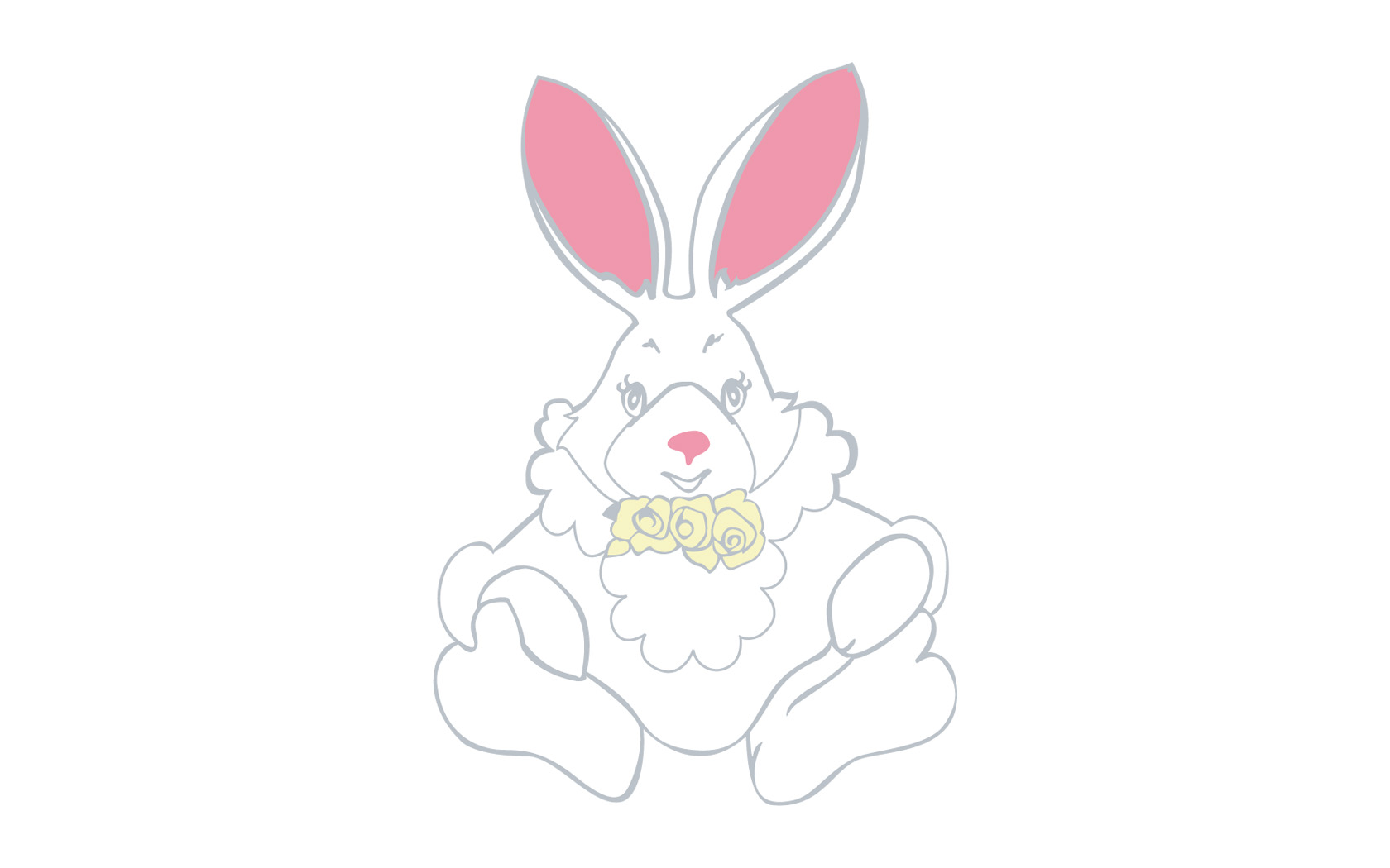 Cartoon Rabbit Desktop Wallpaper