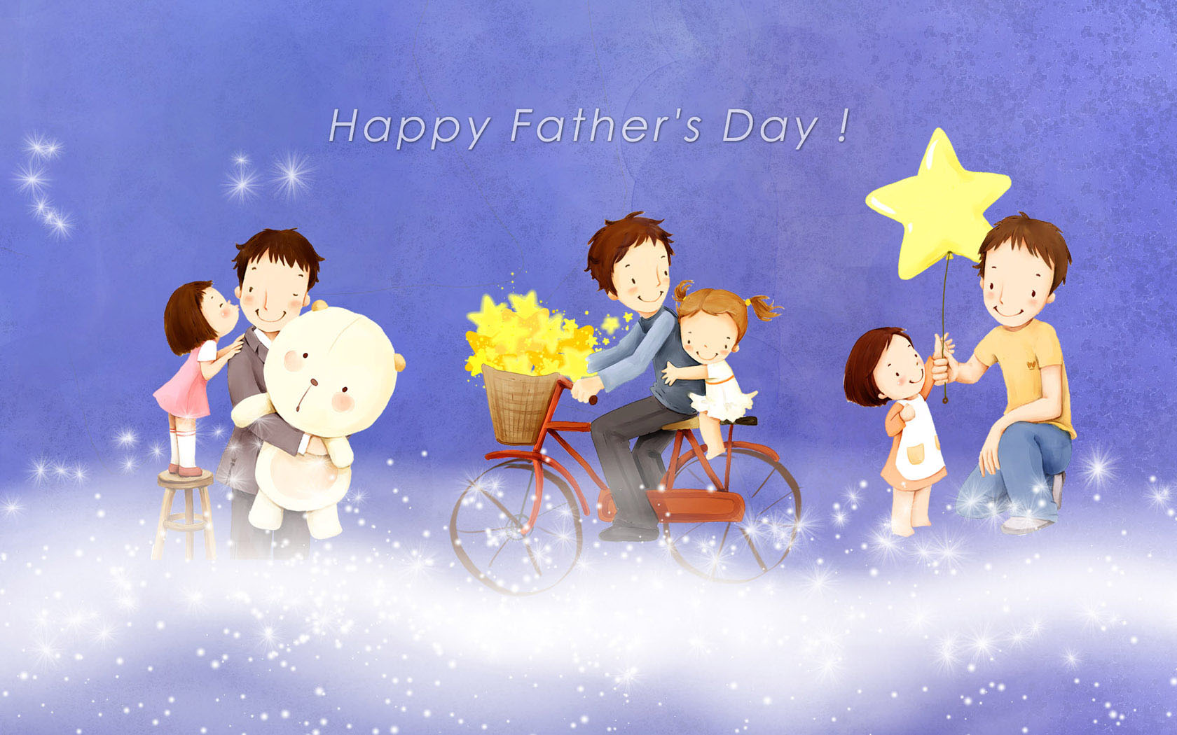 Cute Father's Day Desktop Wallpaper