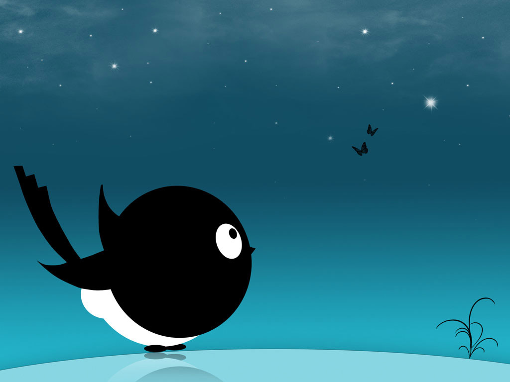 Cartoon Bird Desktop Background