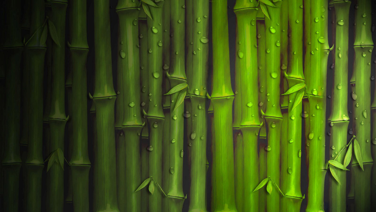 Green bamboo computer desktop wallpaper