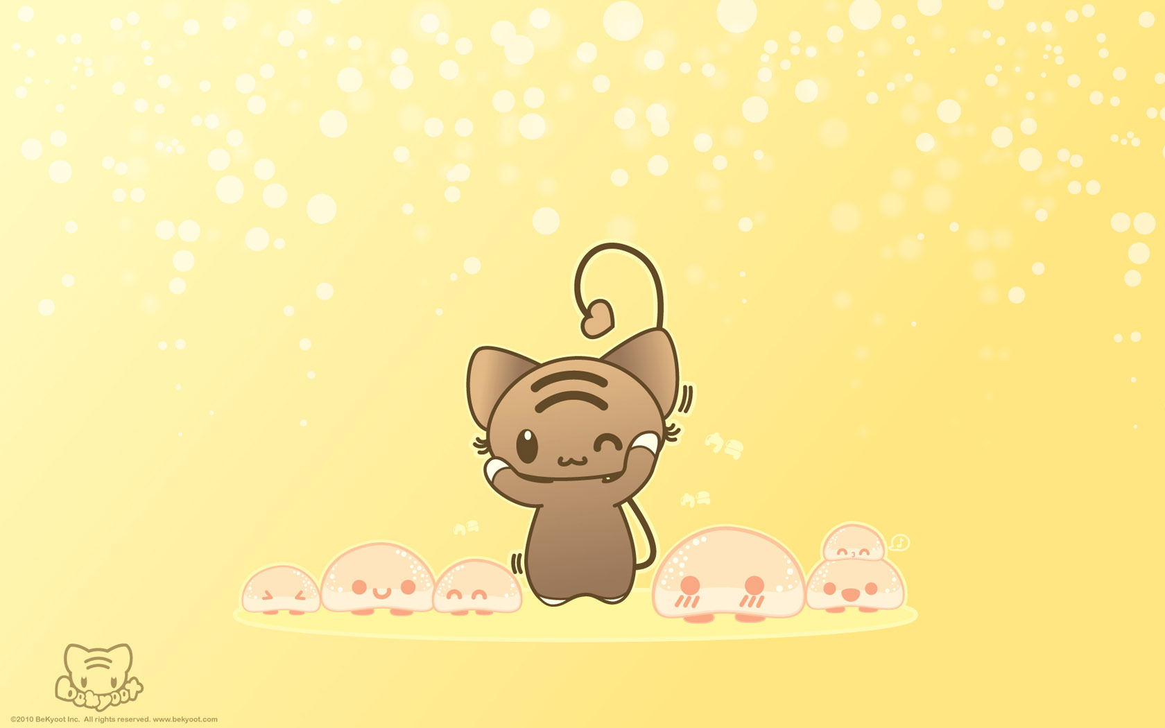 Happy kitten desktop wallpaper