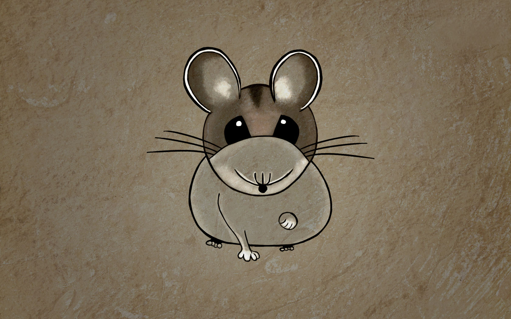 Cute mouse desktop wallpaper