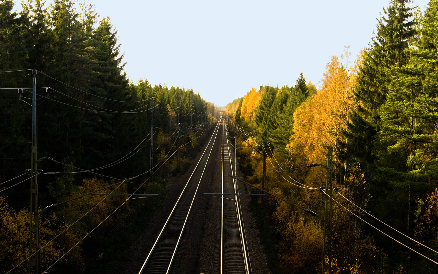 Train Railway Landscape Background Picture