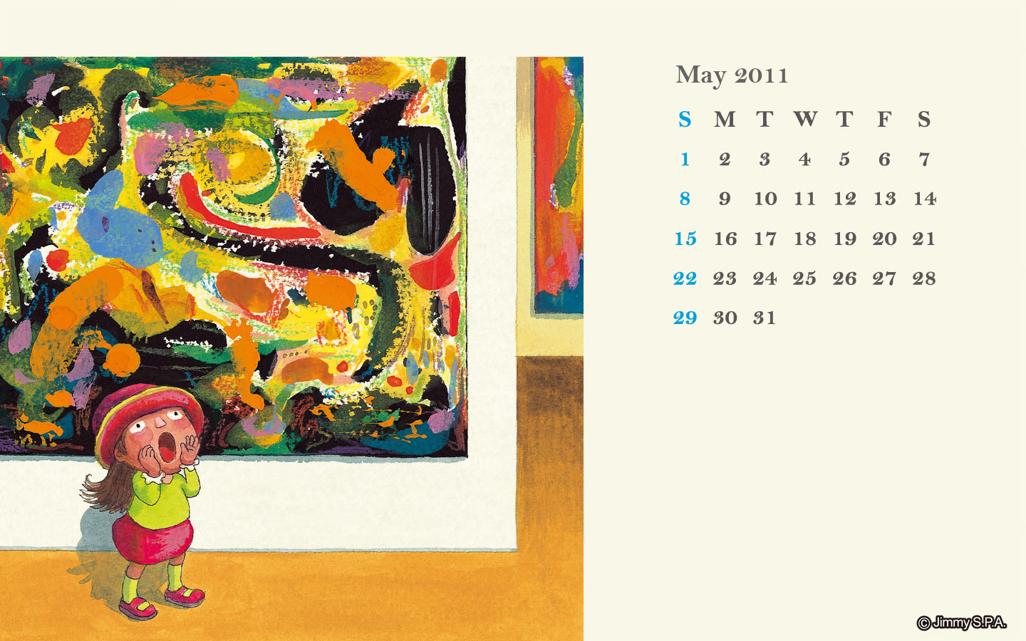 Jimi 2011 May Calendar Wallpaper