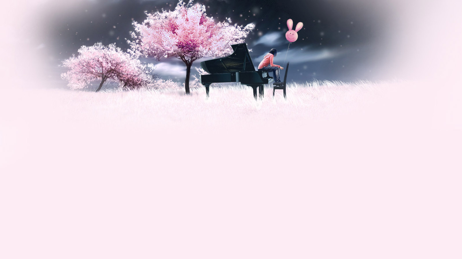 cute piano girl desktop background