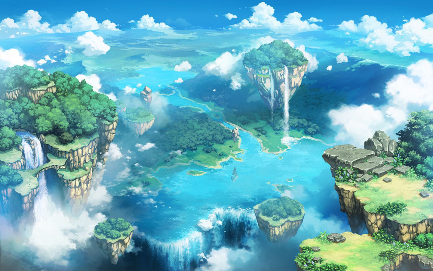 Beautiful sky scenery desktop wallpaper