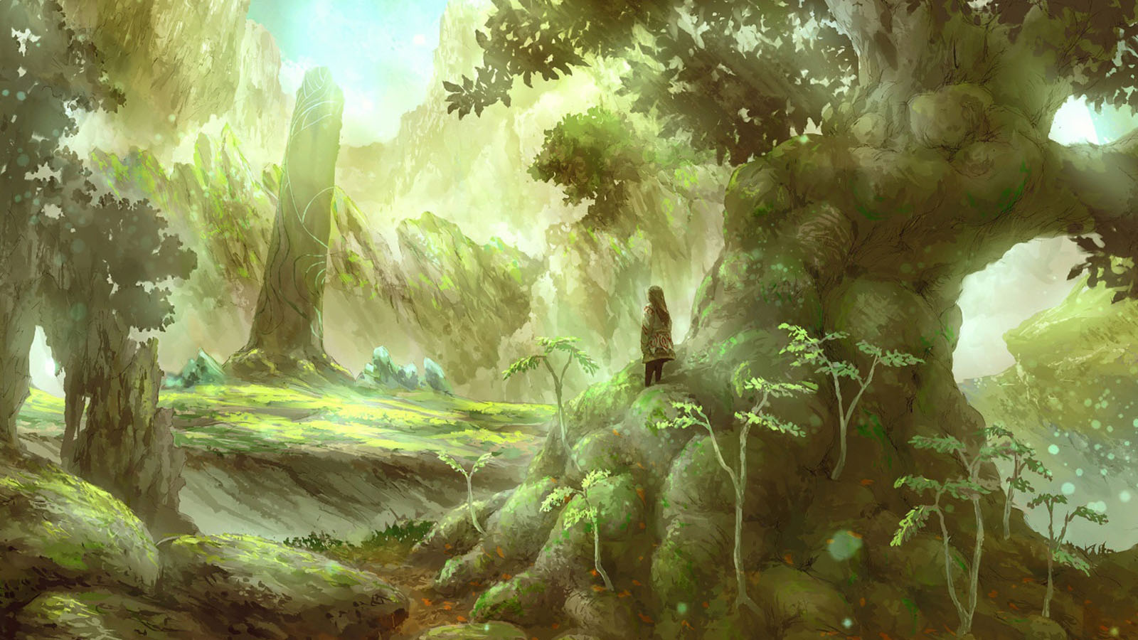Forest Princess Desktop Background Picture