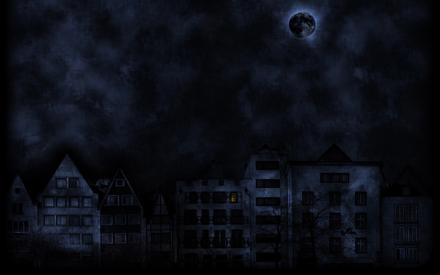 horror night desktop wallpaper