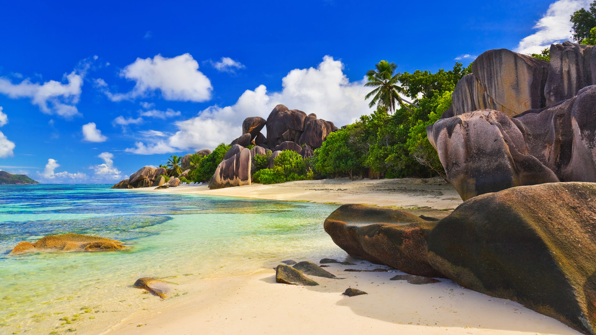 Tropical Seaside HD Desktop Wallpaper