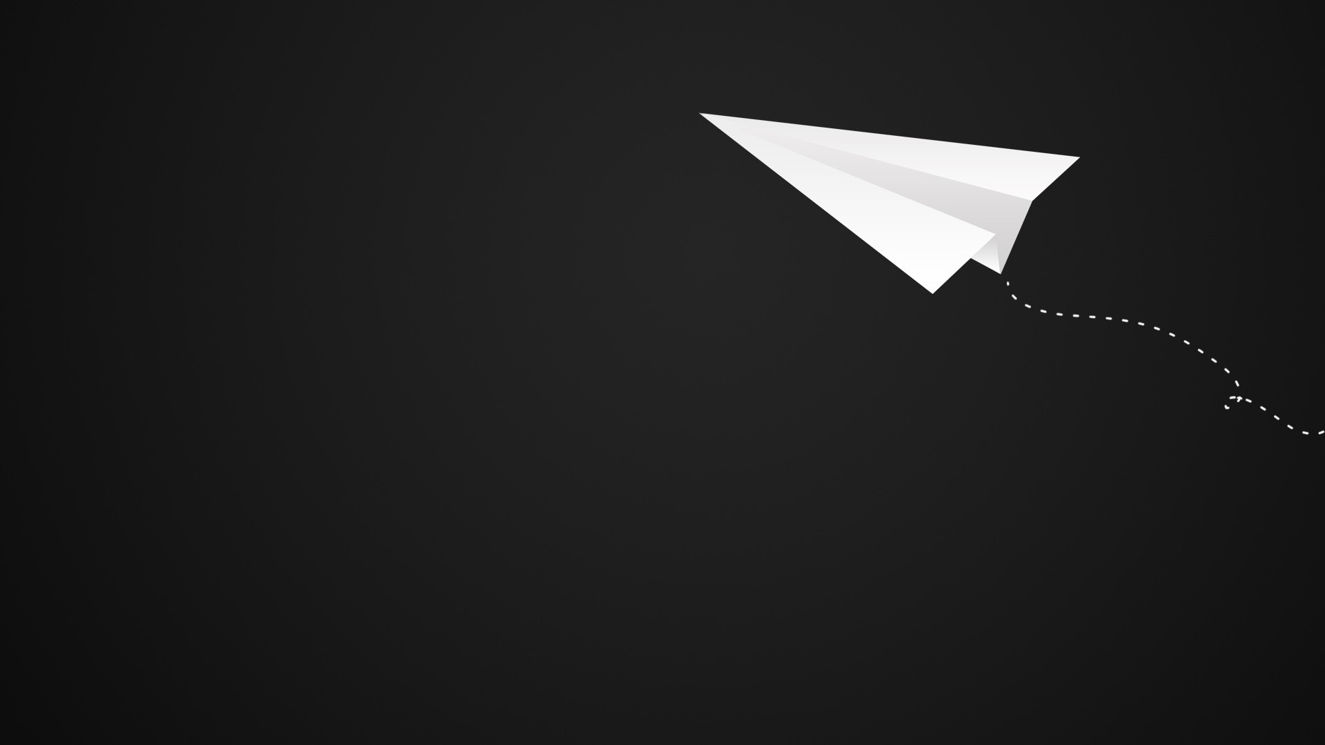 Exquisite Paper Airplane Desktop Wallpaper
