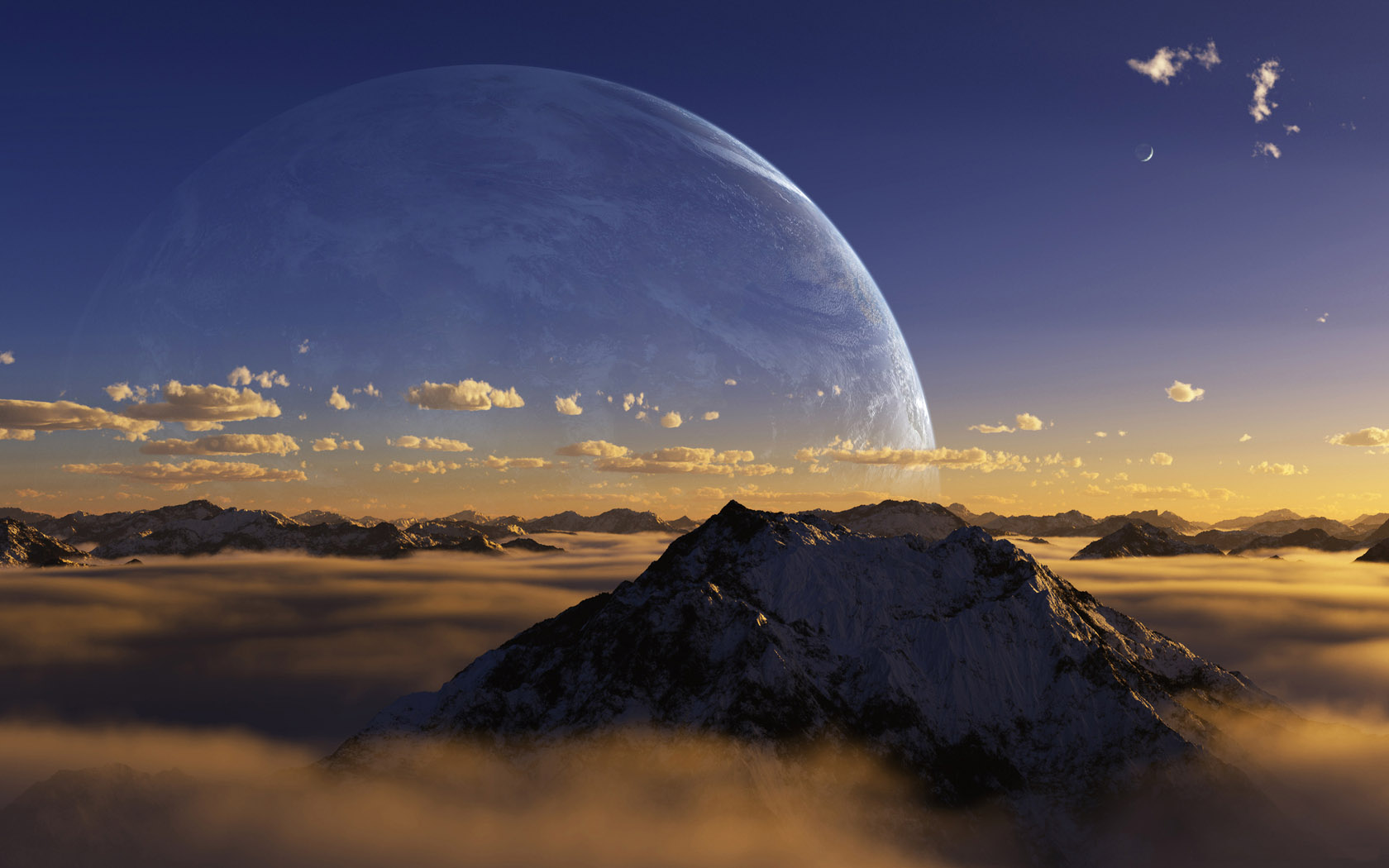 Sky Planet Landscape Desktop Wallpaper