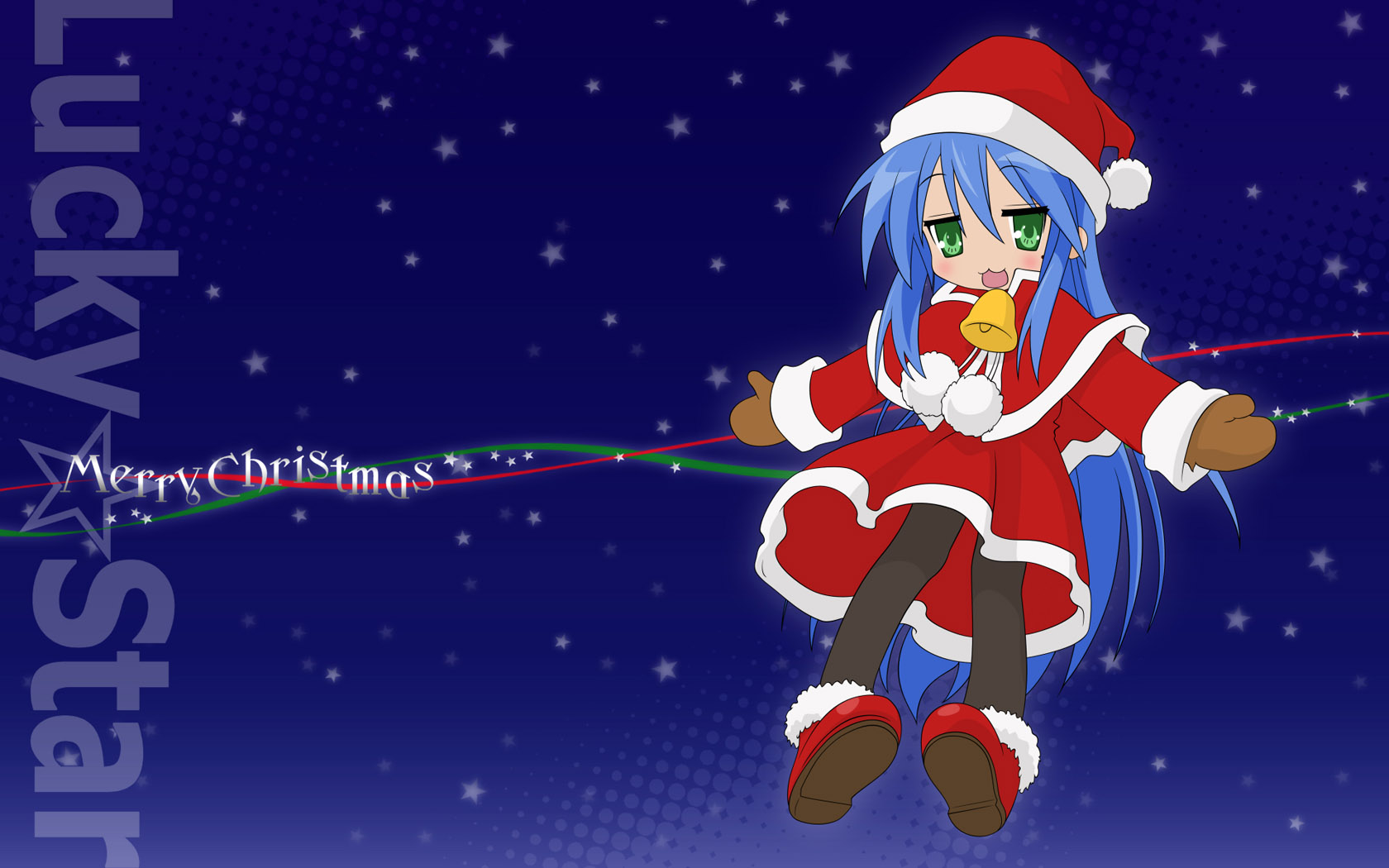 Christmas cute cartoon anime desktop wallpaper
