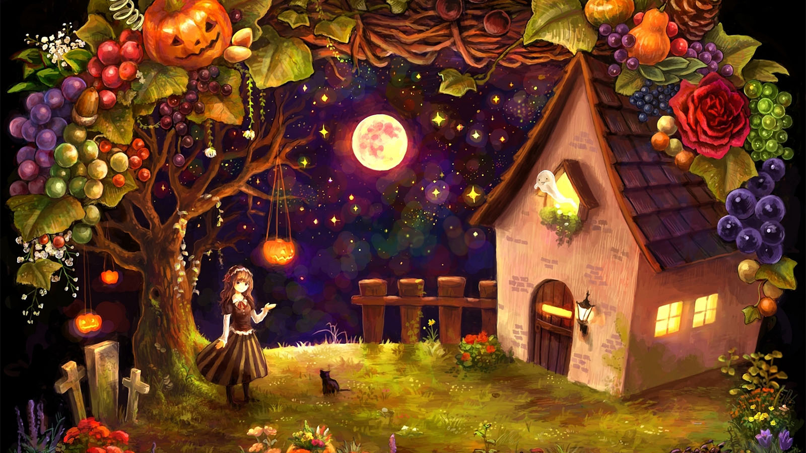 Dream Halloween Exquisite Computer Desktop Wallpaper