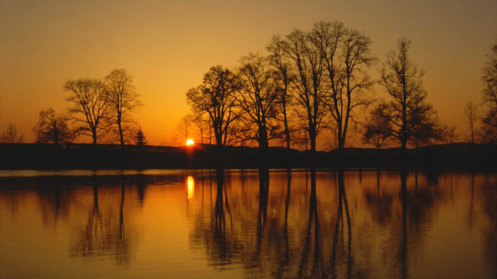 Beautiful sunset scenery desktop background picture