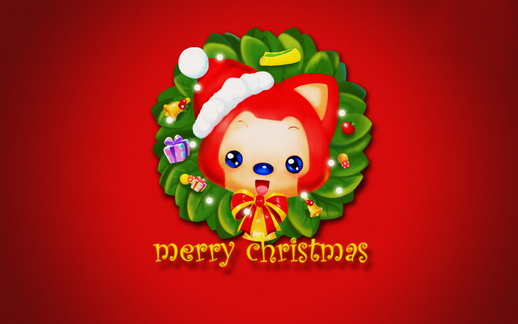 Ari Merry Christmas Cartoon Desktop Picture