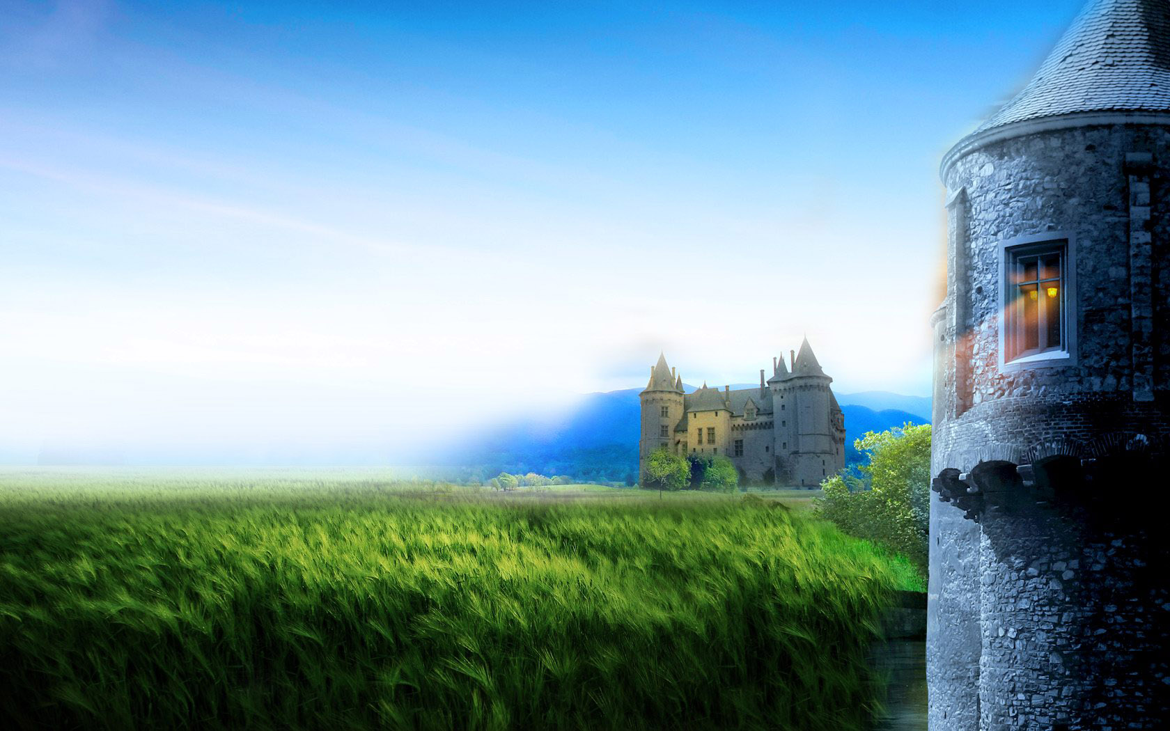 Castle scenery desktop wallpaper