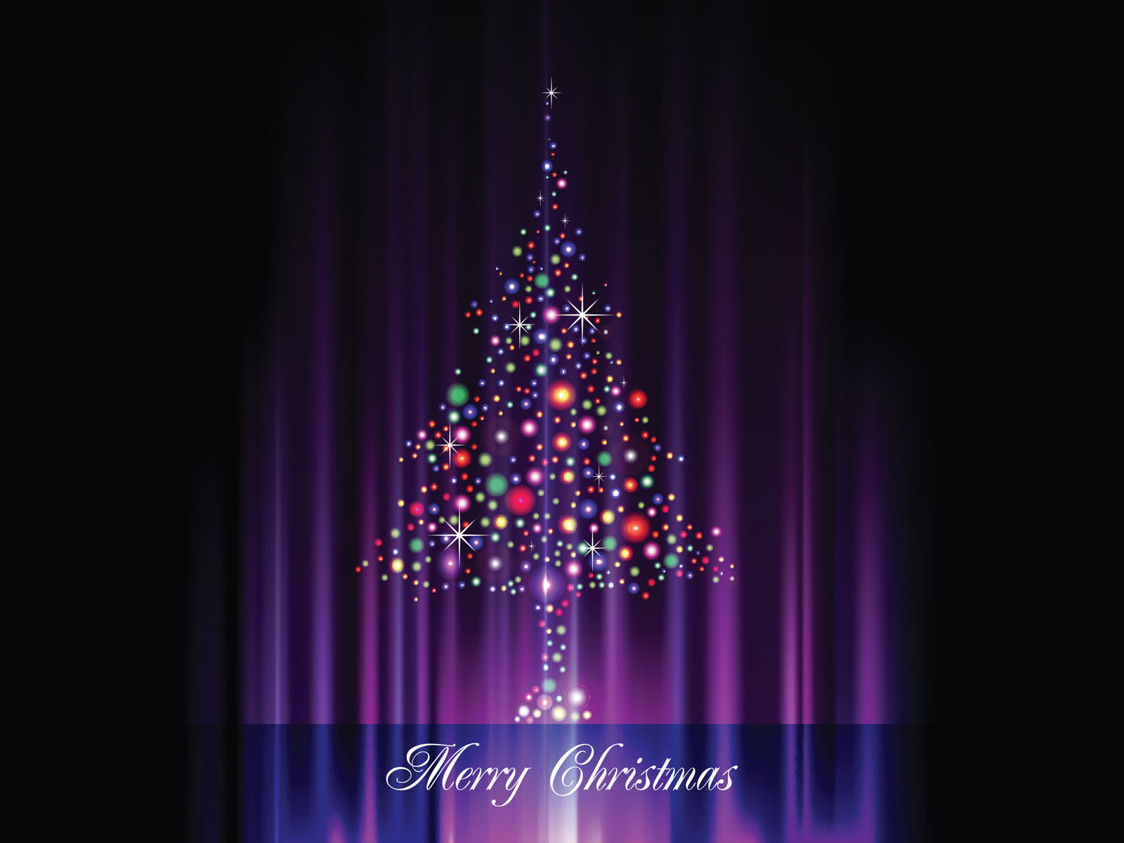 Glitter Christmas Tree Wallpaper