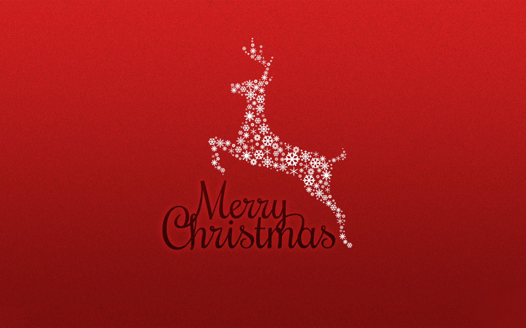 red christmas deer desktop picture
