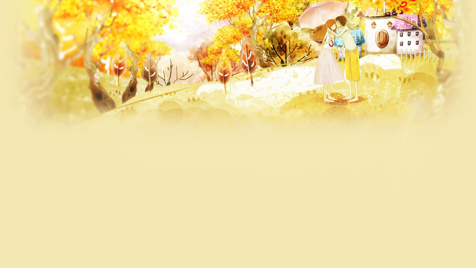Couple Autumn Desktop Wallpaper