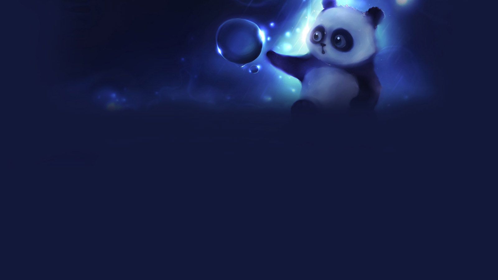 Dark Night Panda Desktop Background