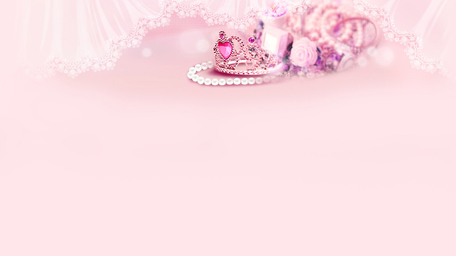 pink princess jewelry box desktop background