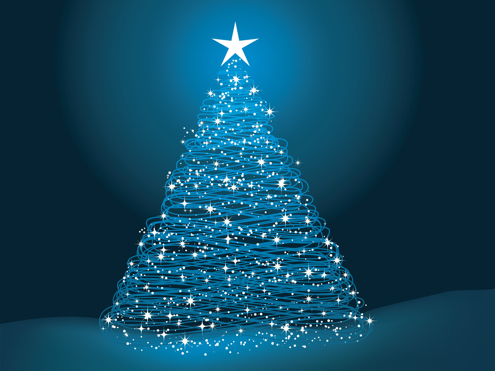 Glitter Christmas Tree Wallpaper