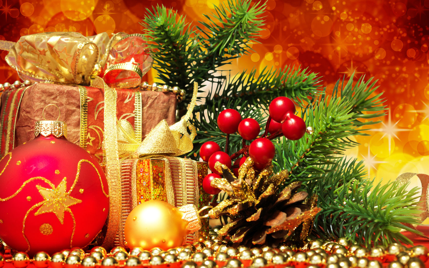 Exquisite Christmas wallpaper picture