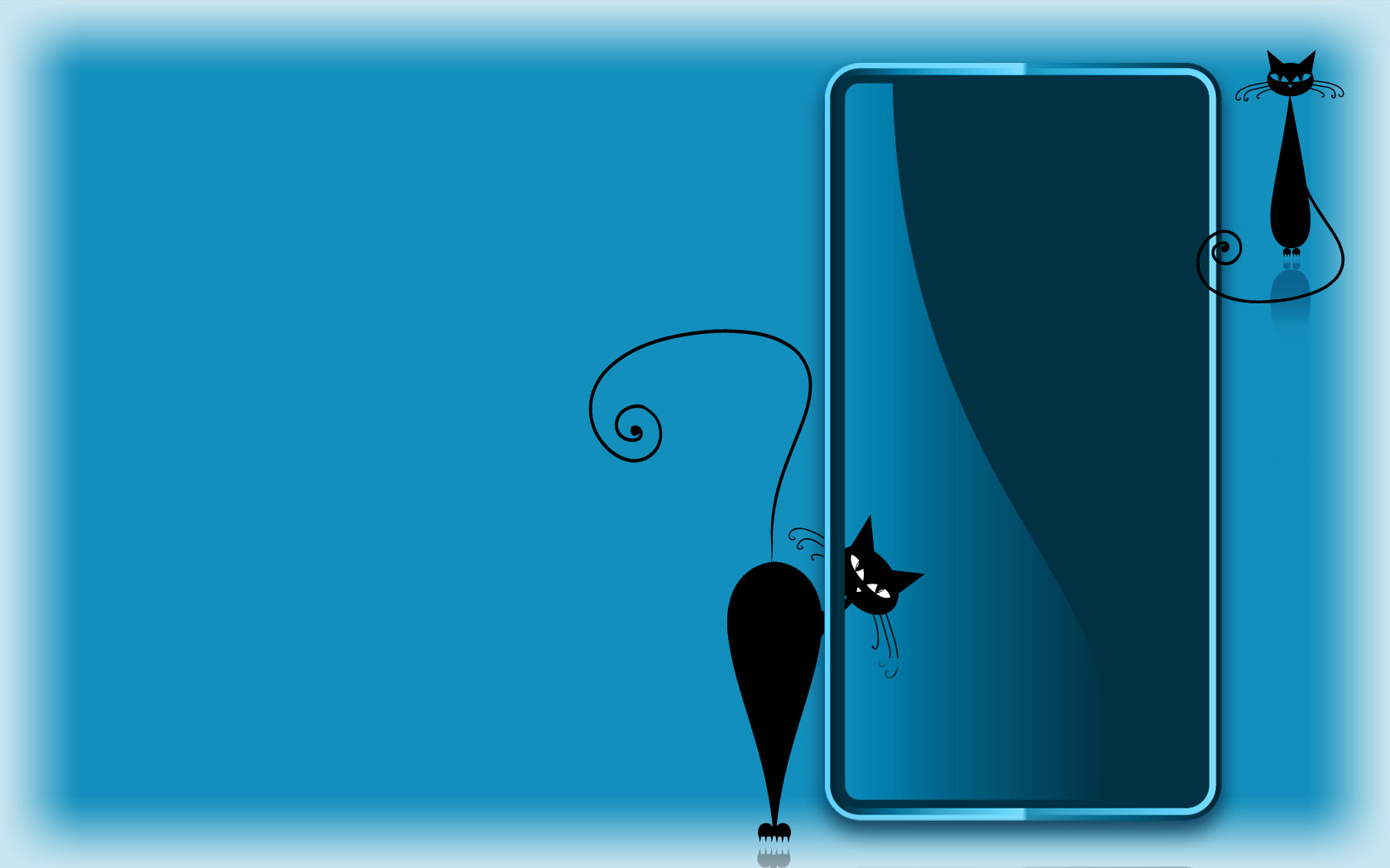 Elegant Cat Desktop Wallpaper