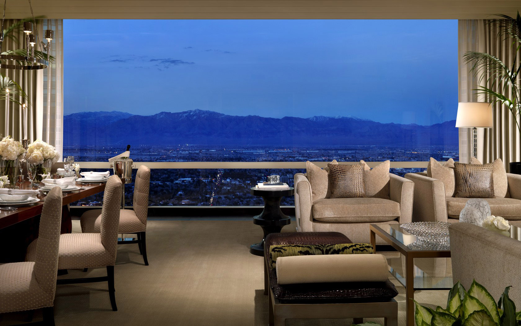 Romantic Hotel Restaurant Landscape Desktop Wallpaper
