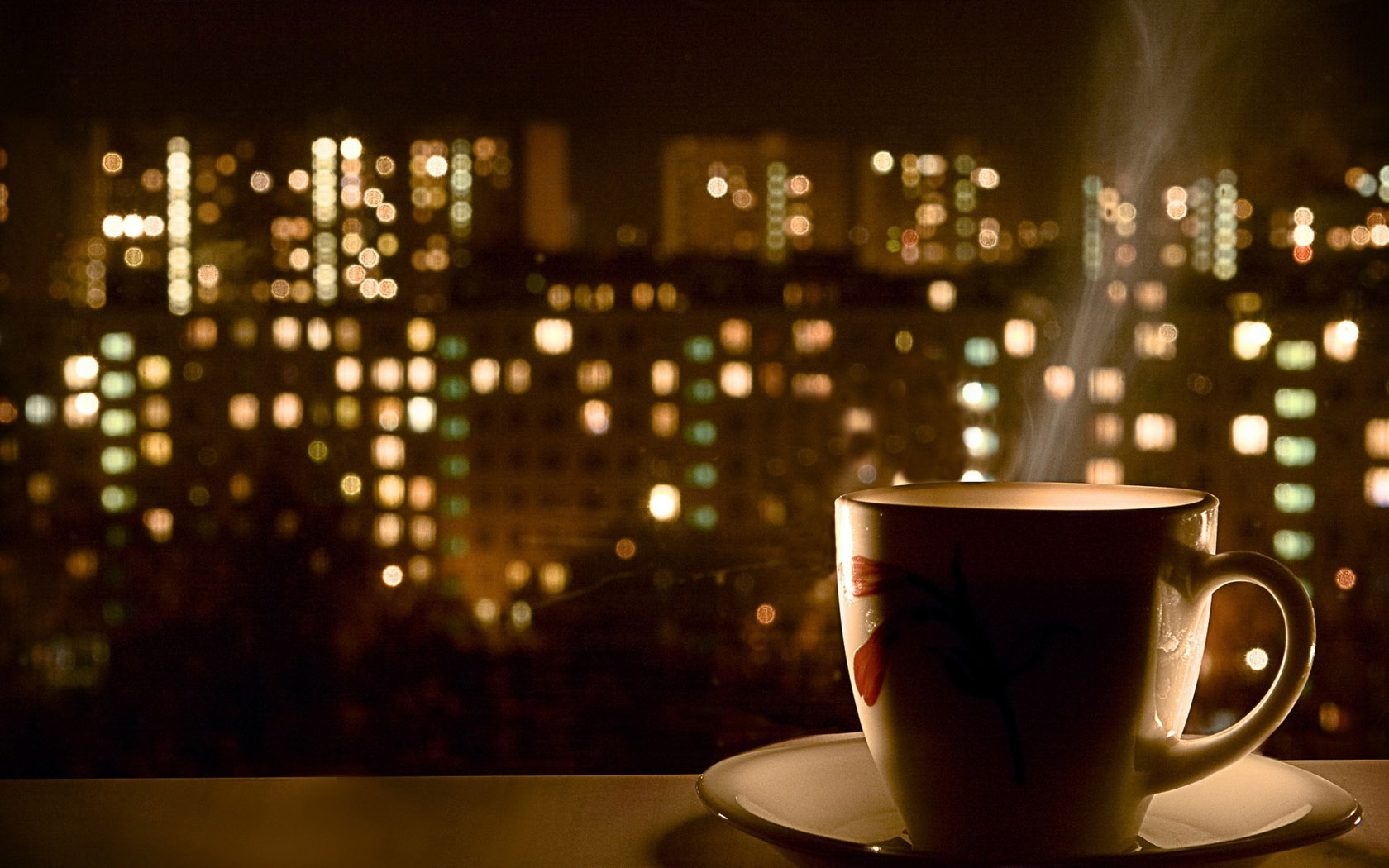 A Cup of Coffee Time Desktop Background